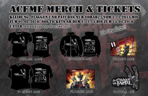 ACFMF 2016 Merch Tickets und Co